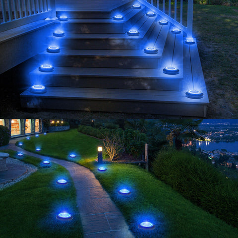 Flacchi Solar Ground Light with waterproof seal withstands rain and frost.