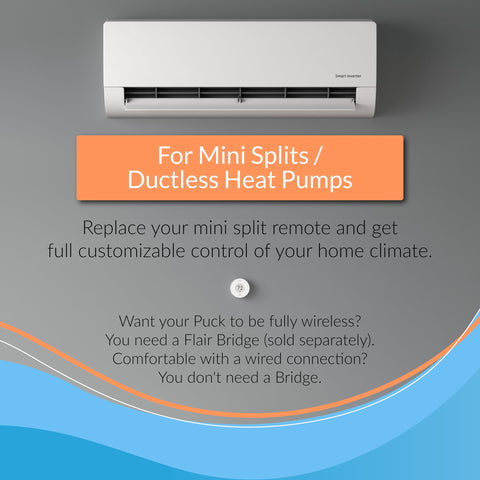 Flair Puck mini-split IR compatibility enables wireless head-unit control
