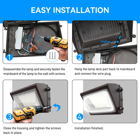 Flakeeper 120-degree beam wall pack ensures even outdoor illumination