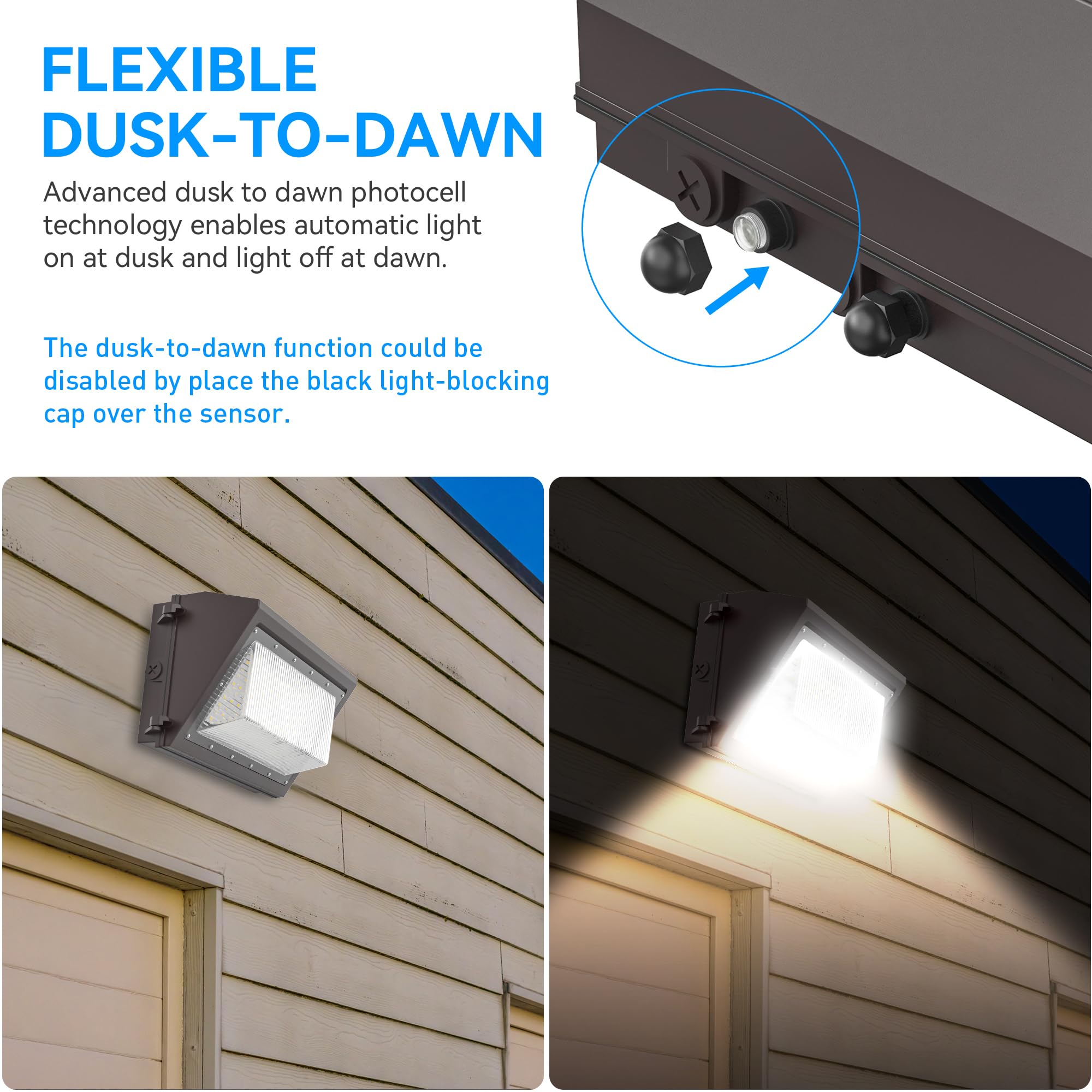 Flakeeper wall pack delivering 16800 lumens for wide-area illumination and safety.