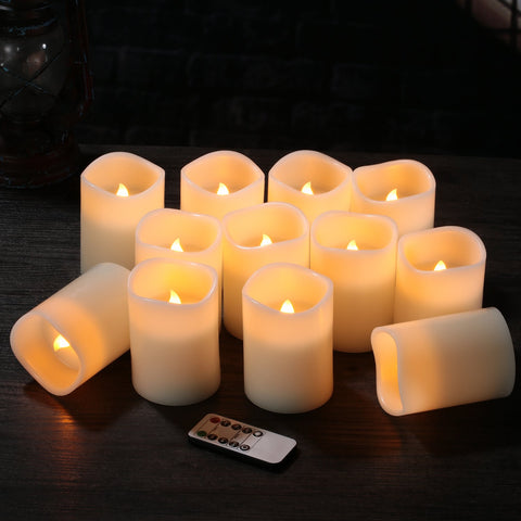 Flamecan automatic timer candles enabling 24-hour cycling ambiance.