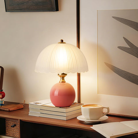 Flashine Bedroom lamp pink glow enhances restful nights