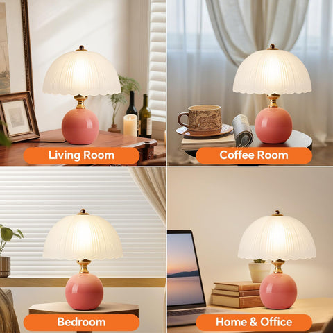 Flashine Desk lamp pink soft light ideal for focused tasks