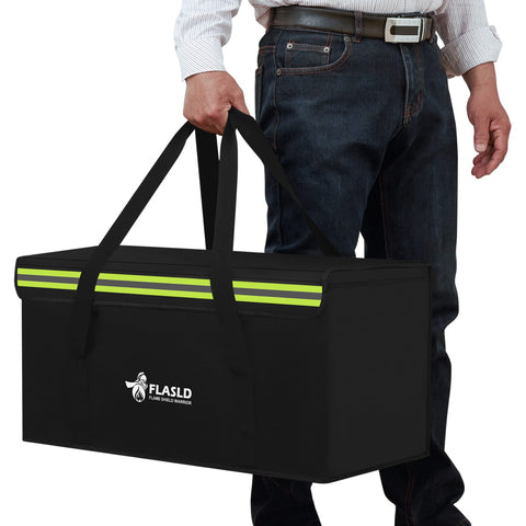FLASLD bag soft handle and adjustable strap ready for travel