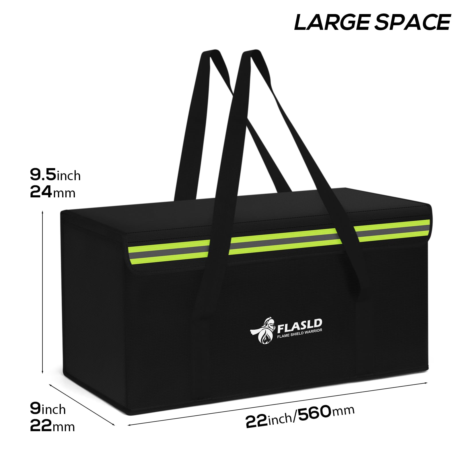 FLASLD bag features reflective strip for easy locating in darkness.
