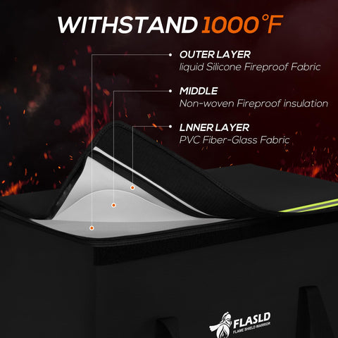 FLASLD waterproof silicone coating keeps batteries dry in rain or splashes.