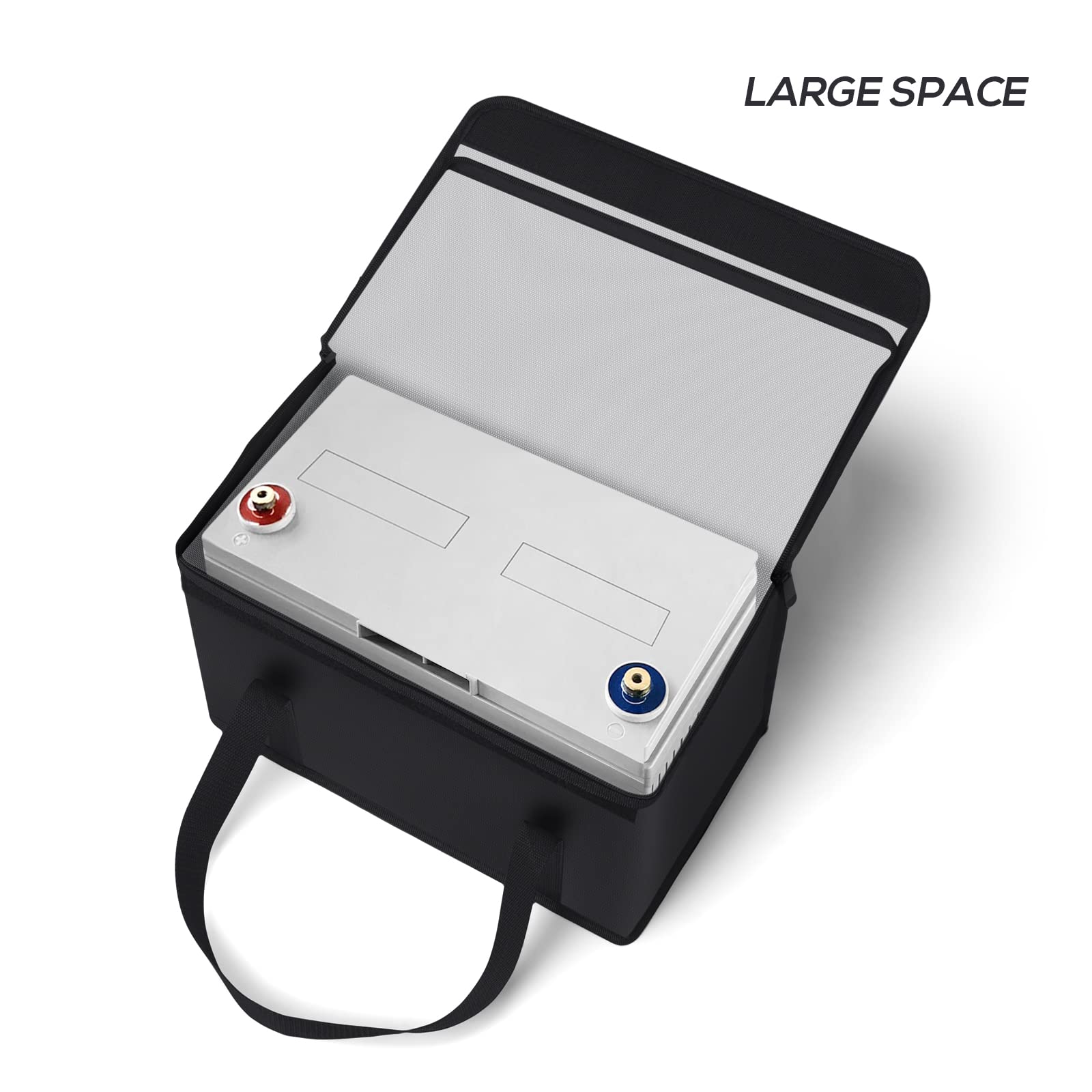 FLASLD bag features reflective strip for easy nighttime retrieval.