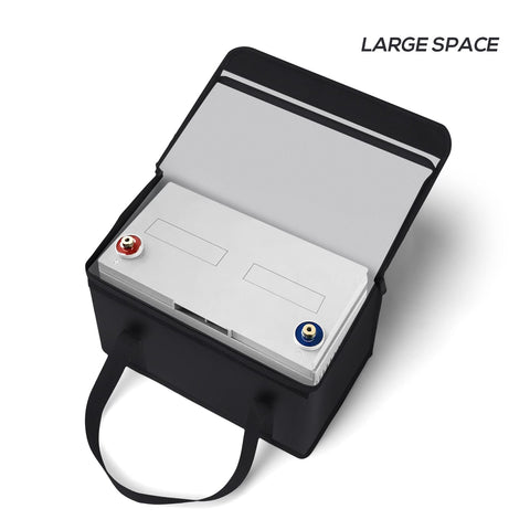 FLASLD bag features reflective strip for easy nighttime retrieval.