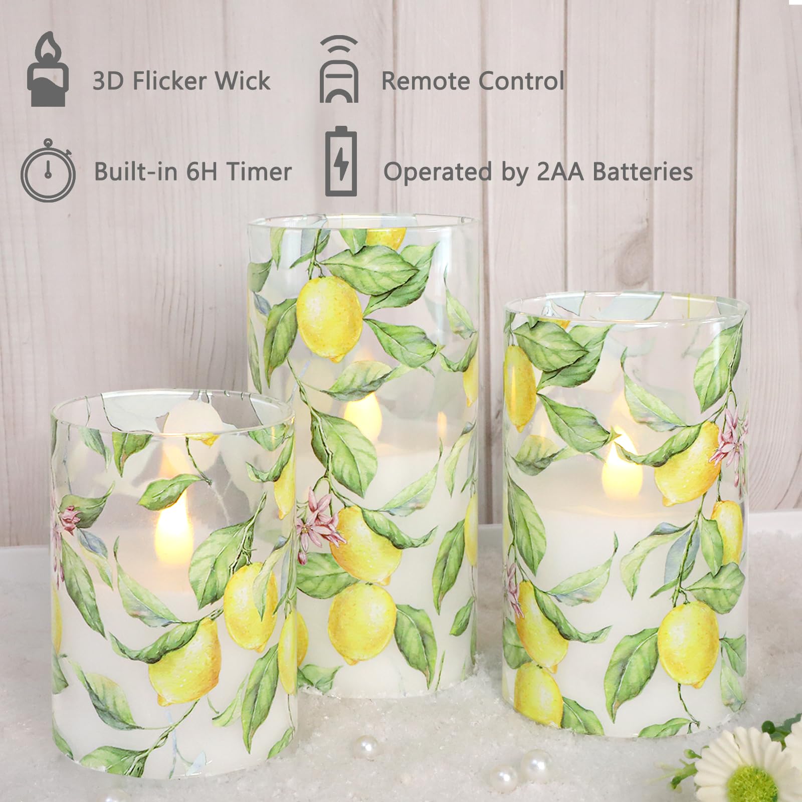 Battery-operated LED candle offers safe, flickering glow without smoke or drips