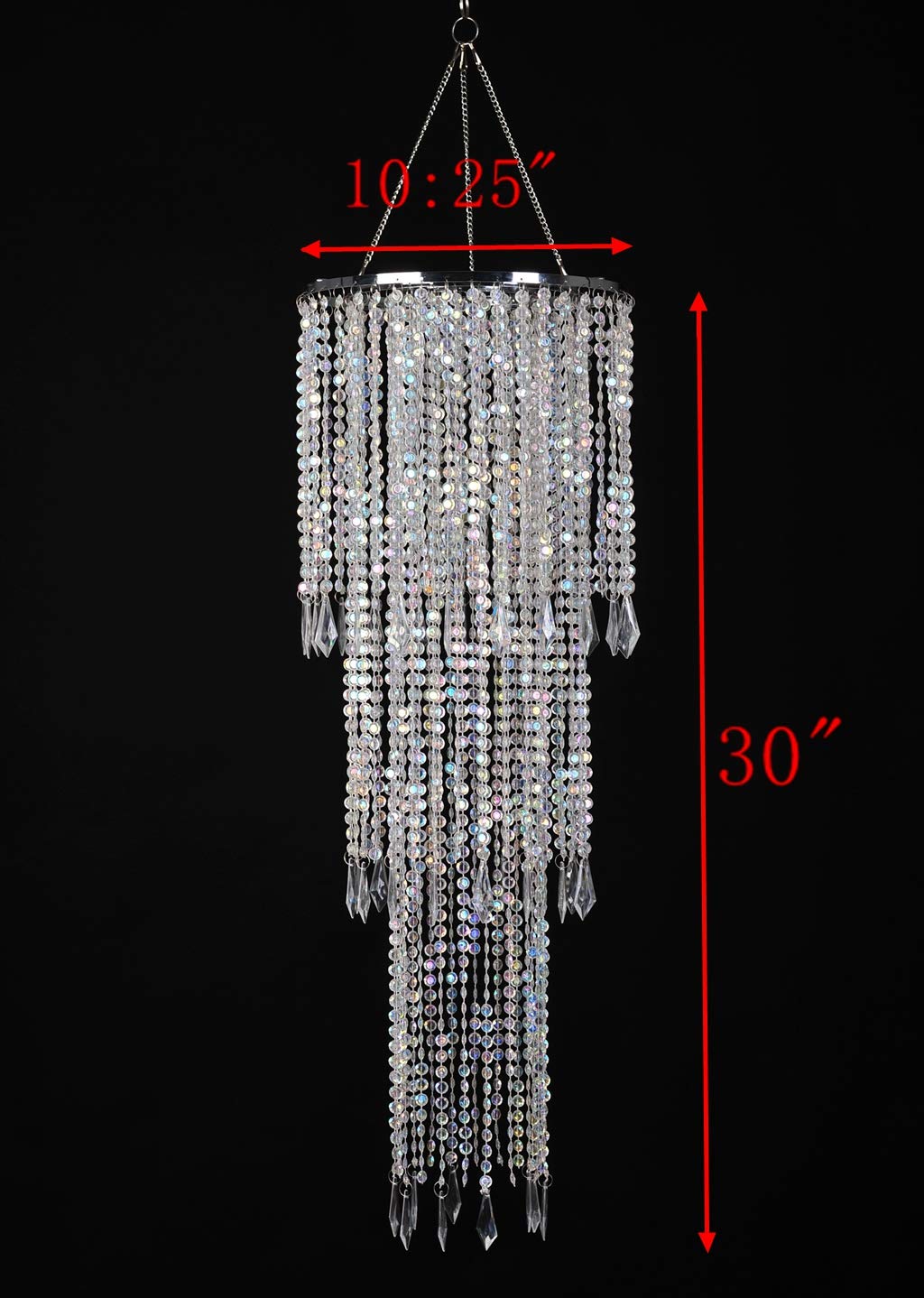 FlavorThings 10.25 dia chandelier shown in room setting for dramatic event focal point