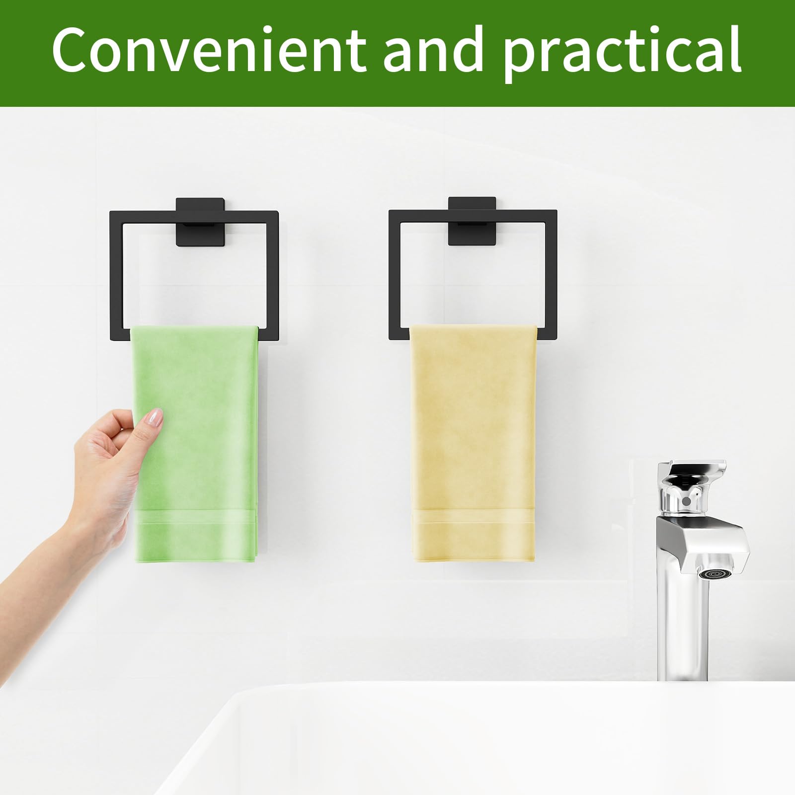FLE RV-friendly towel ring saves space in small bathrooms