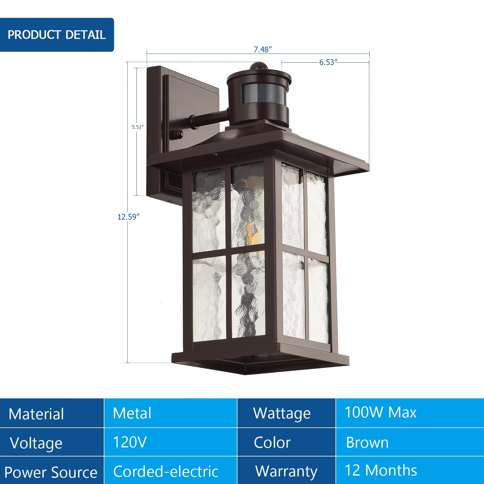 FLEDAVID carriage-lamp entryway lighting enhances safety and curb appeal