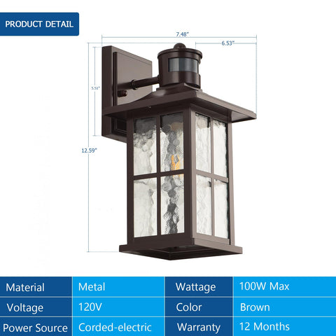 FLEDAVID carriage-lamp entryway lighting enhances safety and curb appeal