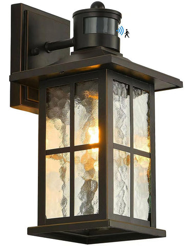 FLEDAVID motion sensor porch light front view enhances entry safety.