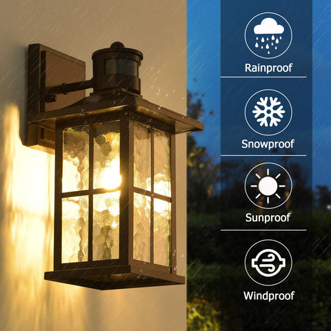 FLEDAVID pre-assembled outdoor sconce simplifies quick installation