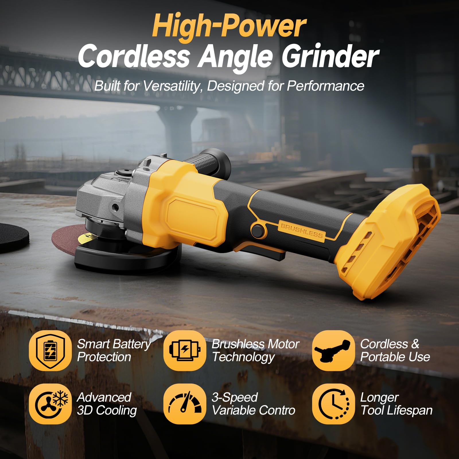 Compact design and cooling features of Fledukten grinder for extended sessions.