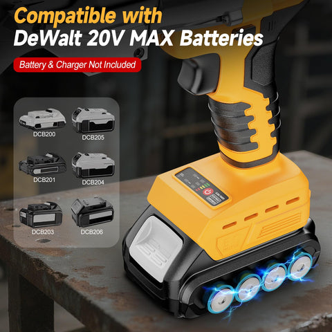 Fledukten cordless metal shears highlighting brushless motor for high torque performance.