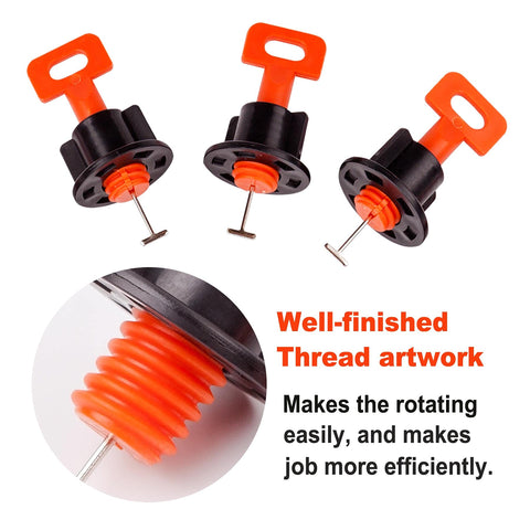 Fleetise changeable T-needles for flexible tile leveling