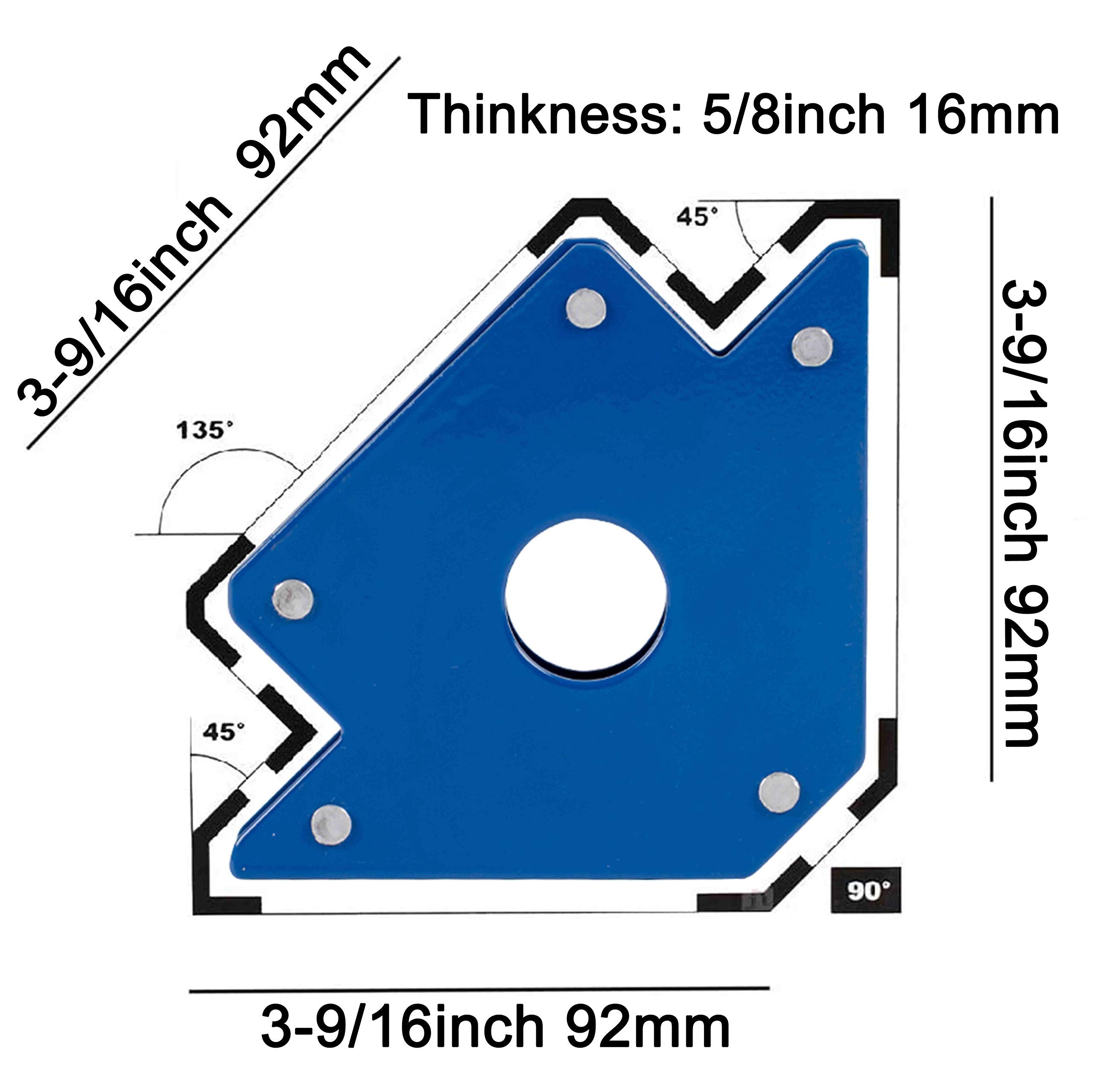 Fleetise welding magnet center-hole design provides easy grip and quick repositioning.