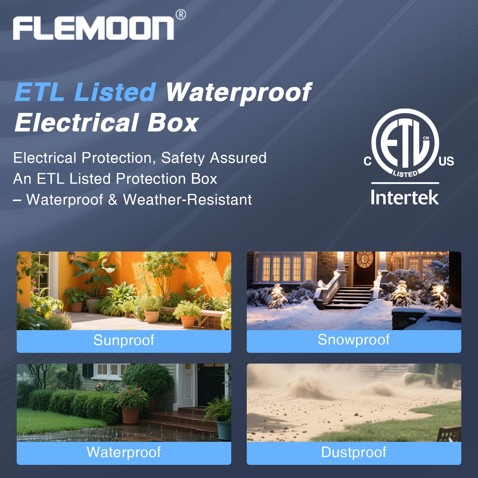 Flemoon cord clamps secure connections and prevent accidental disconnection.