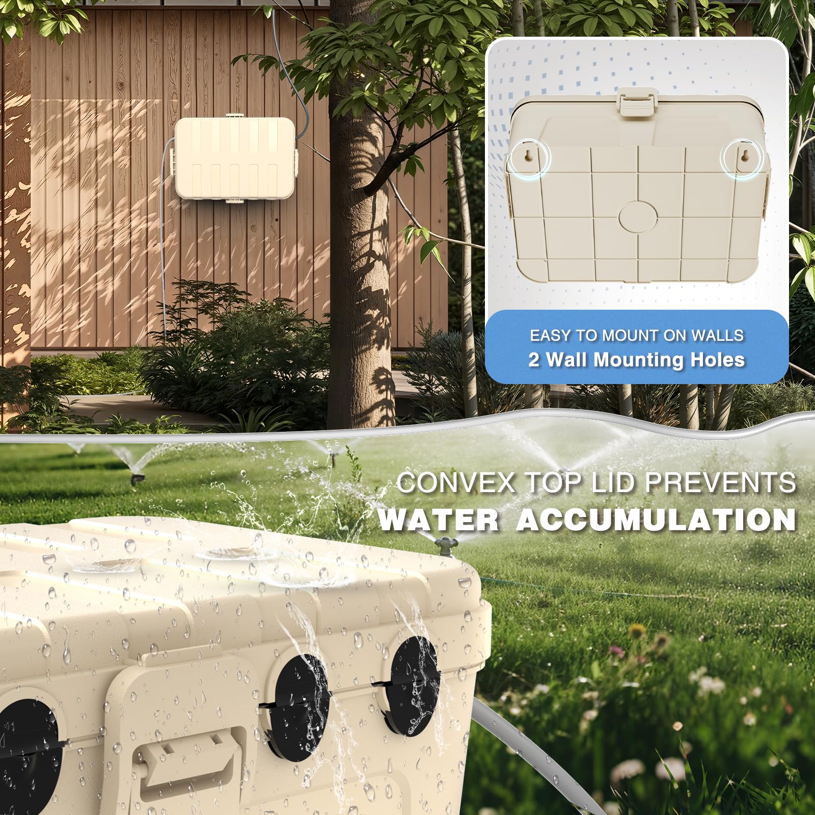 Flemoon easy installation with clamps and dual mounting holes for secure mounting.