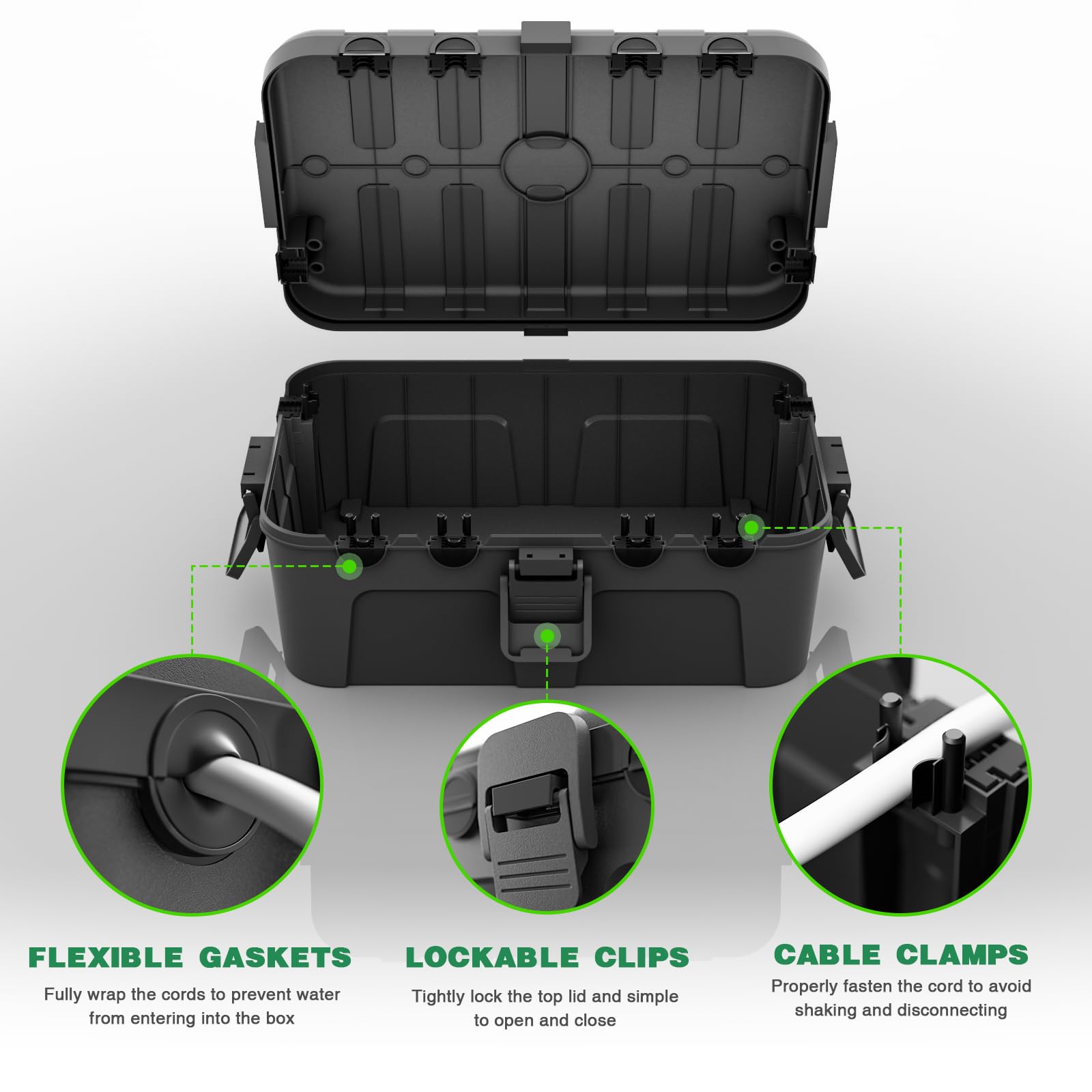 Flemoon heavy-duty PP material resists rain, snow, and dirt.