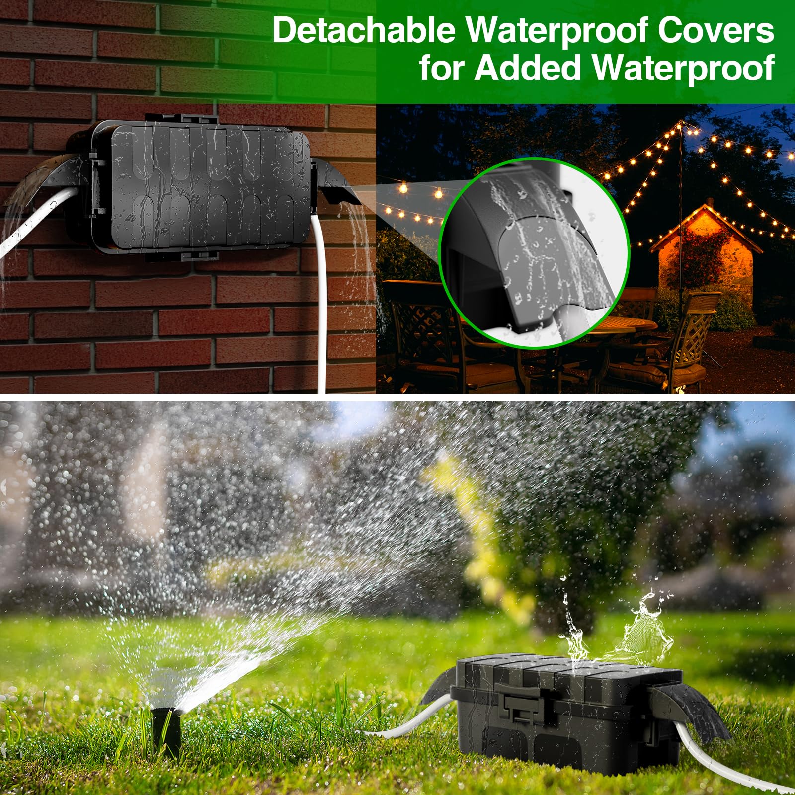 Flemoon multi-application design suits outdoor lighting, tools, and decor.