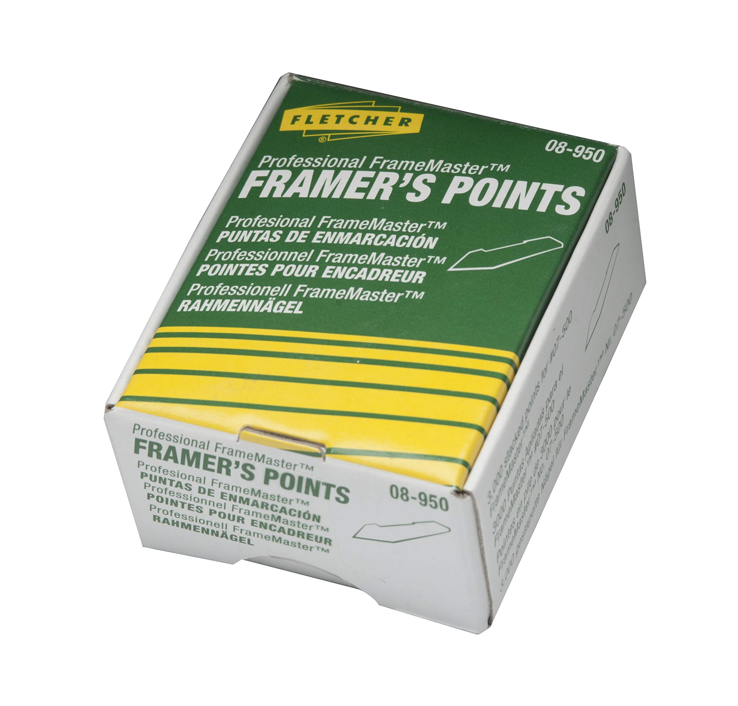 Fletcher Framers Stacked Points 08-950 silver provide secure backing.