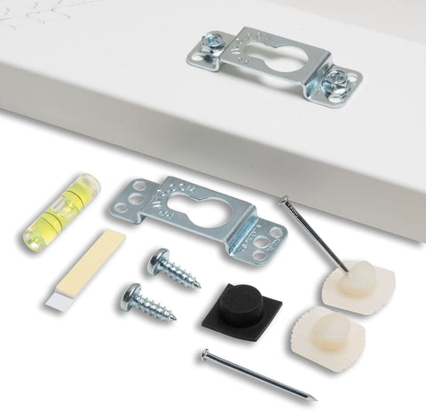 Fletcher Picture Perfect No-Wire Hanging System mounted on wall for flush, secure art display.