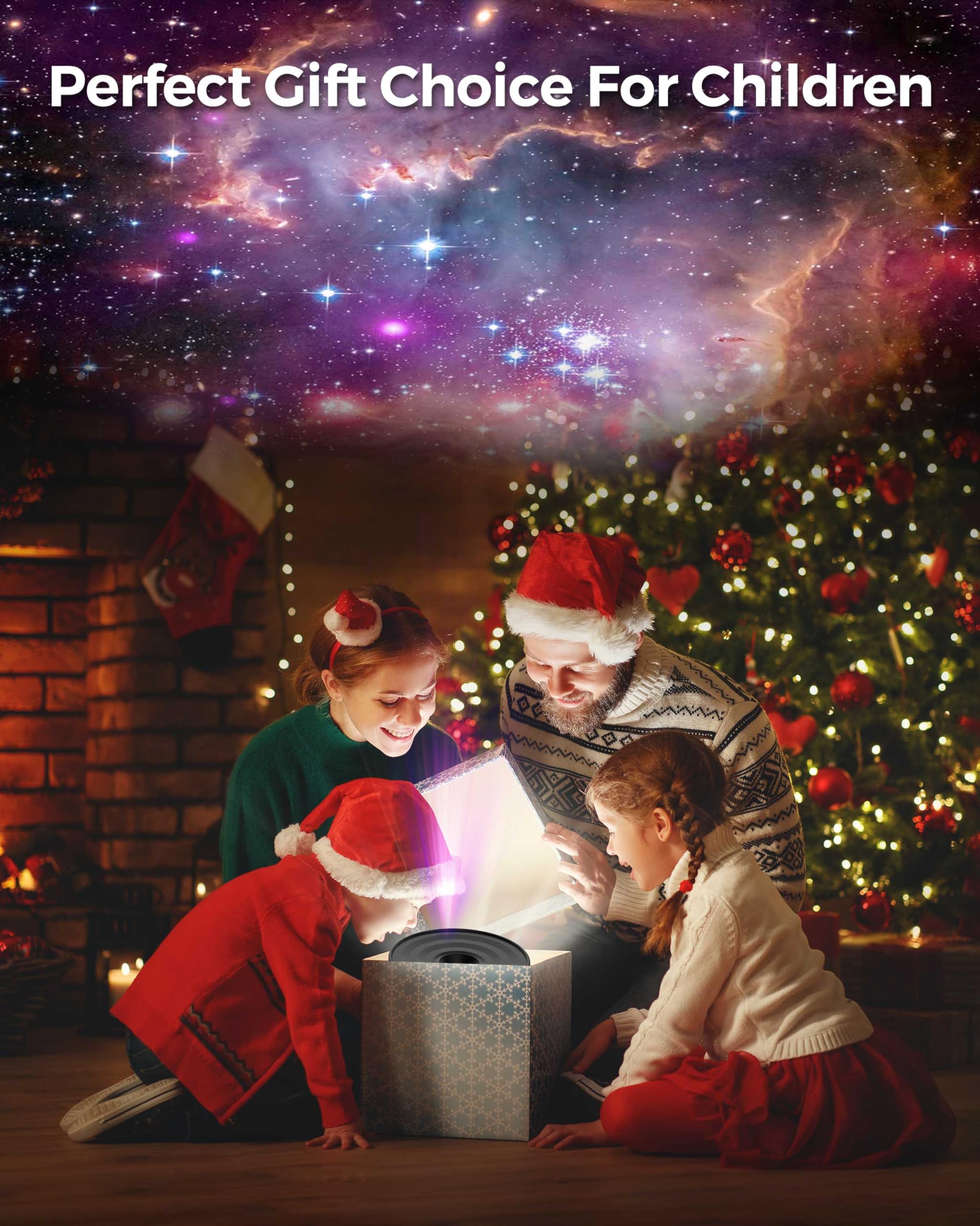 FLEWKEN Galaxy Projector covers up to 245 sq ft for larger rooms.