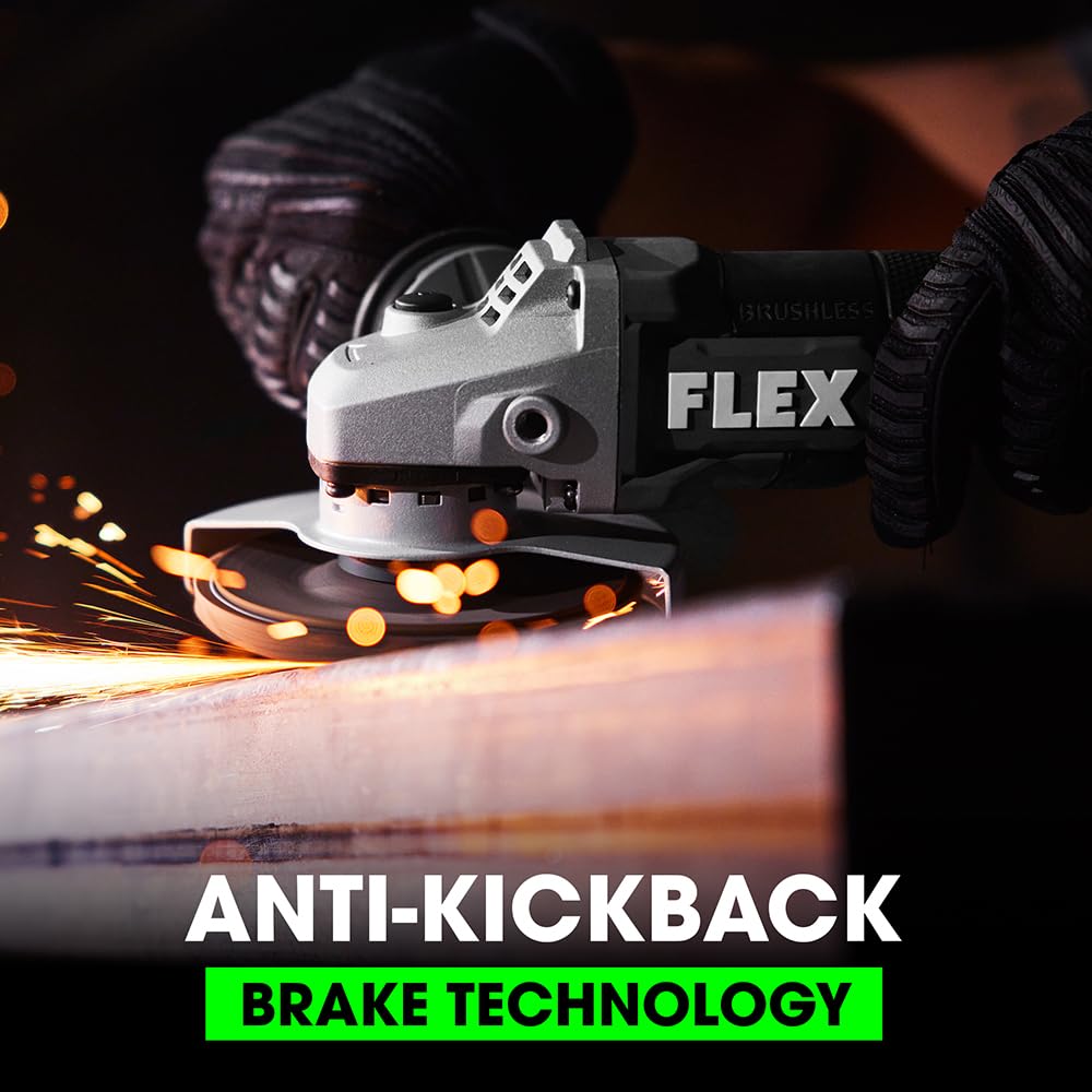 FLEX 24V anti kickback braking maintains control on tough jobs.