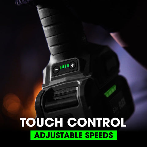 FLEX 24V brushless motor delivers efficient power during grinding.
