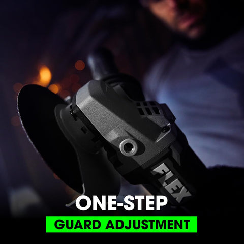 FLEX 24V ergonomic slim grip reduces user fatigue.