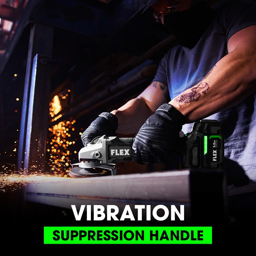 FLEX 24V adjustable speed control for material specific tasks.