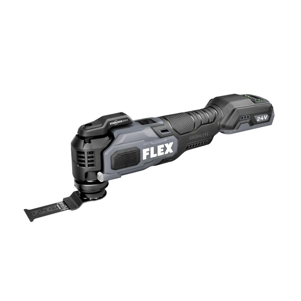 FLEX 24V brushless multitool ready for precise cuts in renovation projects