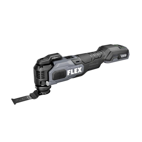 FLEX 24V brushless multitool ready for precise cuts in renovation projects
