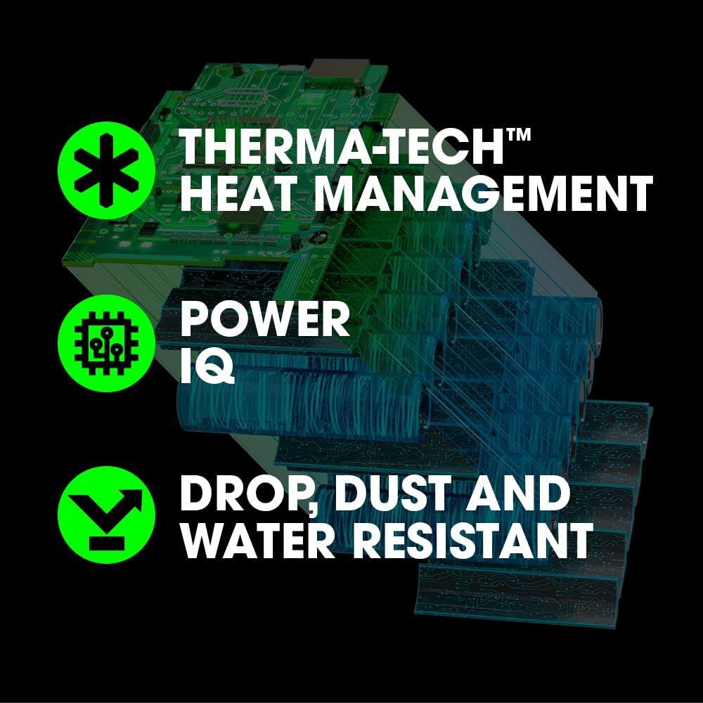 FLEX 24V charger dual fans in operation for cooler performance