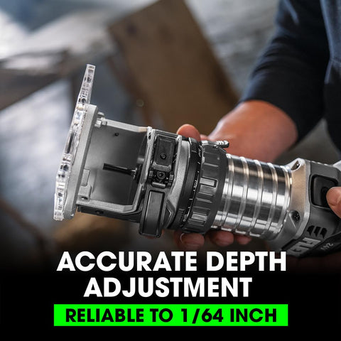 FLEX 24V trim router brushless motor provides steady power