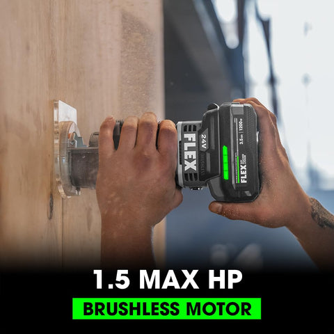 FLEX 24V trim router variable speed for different materials