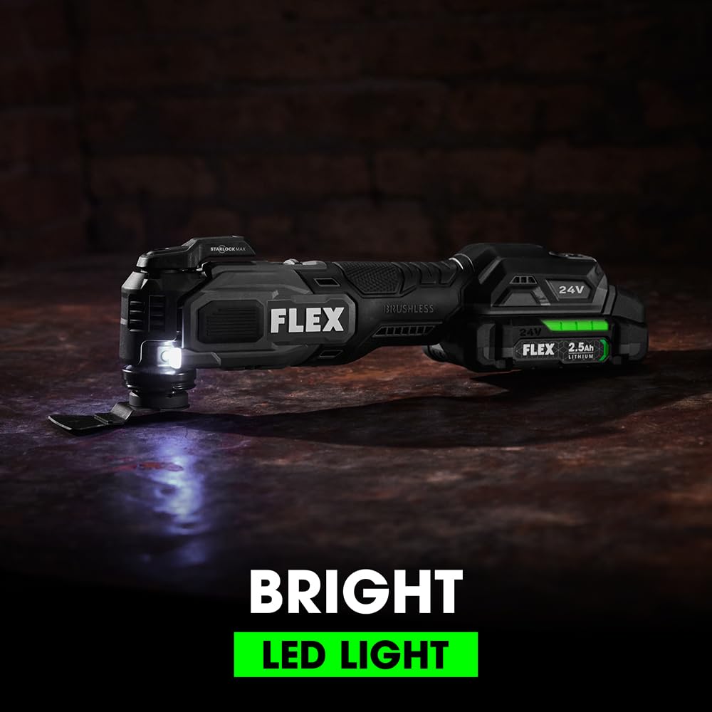 FLEX 24V cross-compatibility lets you reuse batteries across FLEX tools