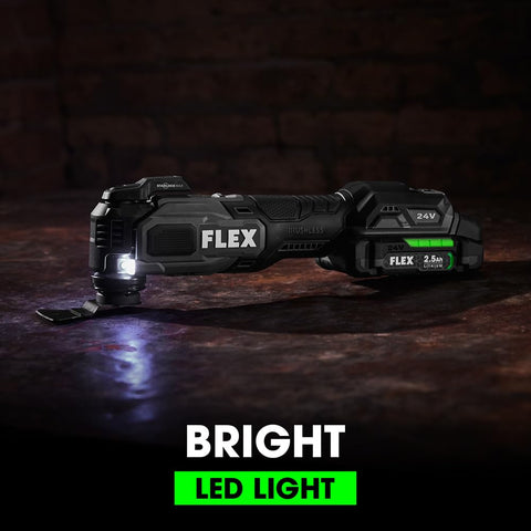FLEX 24V cross-compatibility lets you reuse batteries across FLEX tools