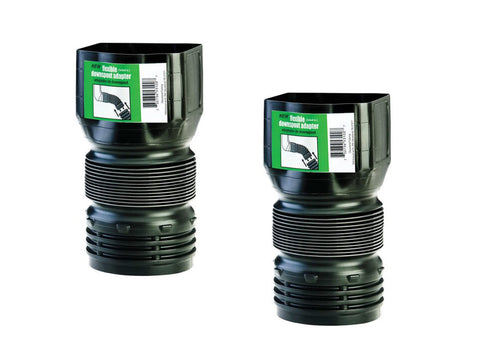 Flex-Drain ADP53102 adaptor side view for seamless 3–4 inch pipe integration.