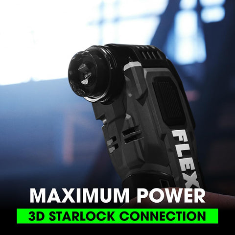 FLEX built in LED work light illuminates the work area for better visibility