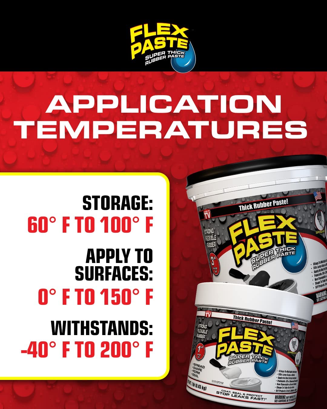 Flex Paste for DIY and professional repairs across multiple projects.