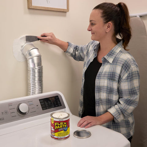 Flex Paste provides a durable rubberized barrier that can be painted.