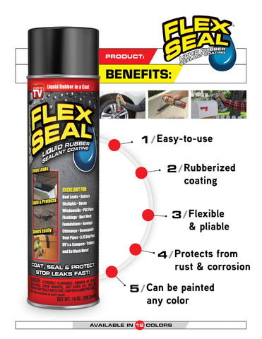 Flex Seal almond drying rubberized coating forms watertight seal after cure