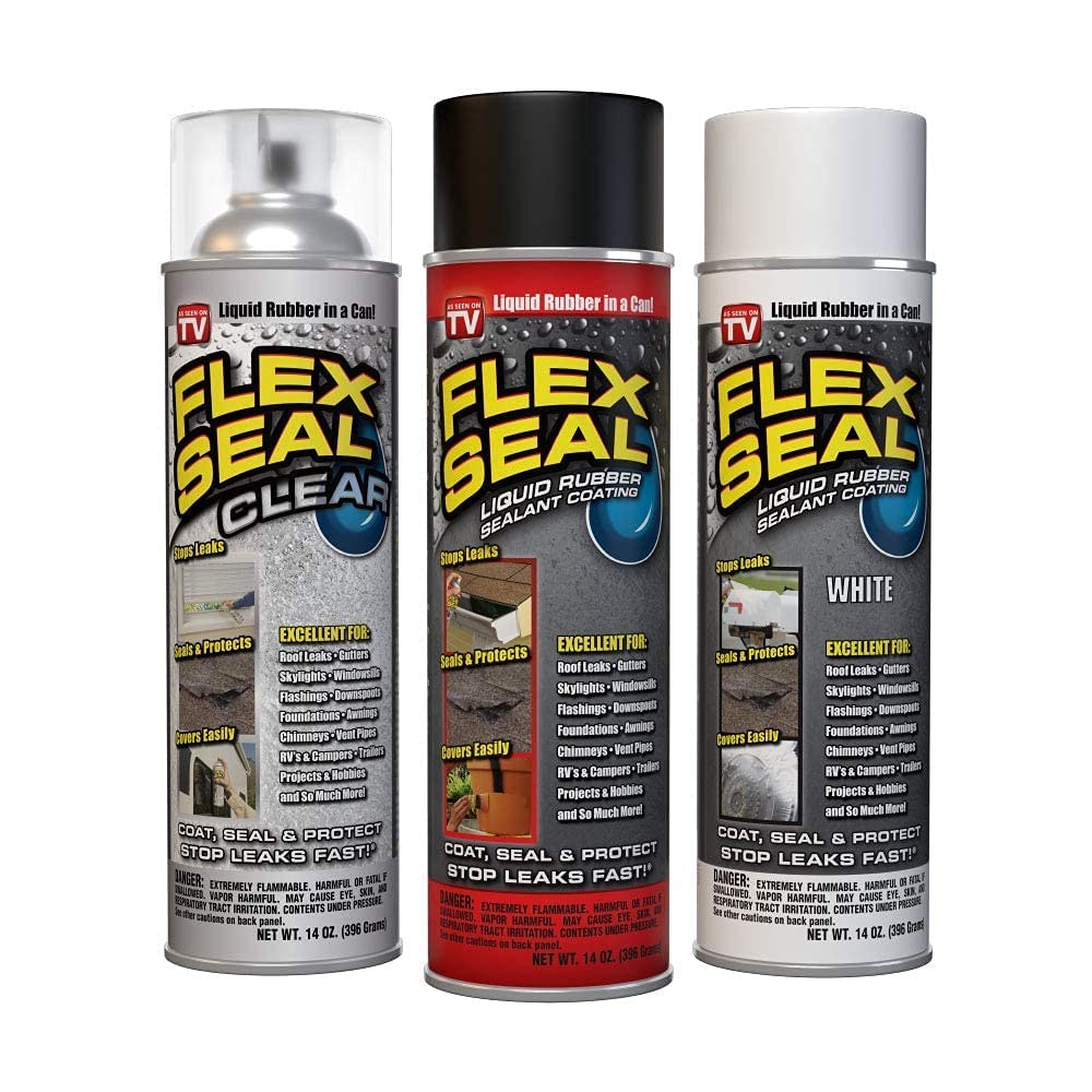 Flex Seal Brite skylight and window seal for a watertight finish.