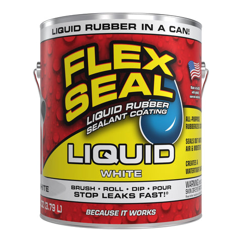 Flex Seal Liquid bottle front view for waterproof coating capabilities.