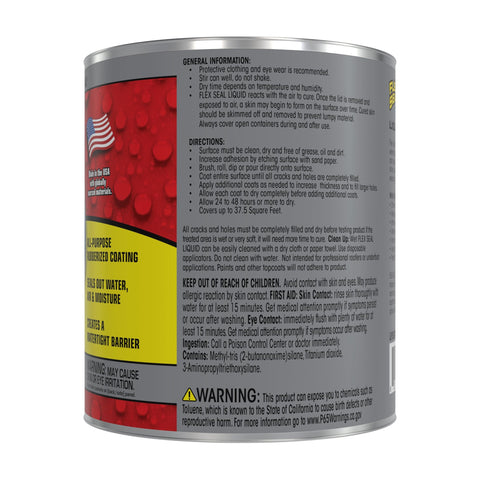 Flex Seal Liquid brush application provides even coverage on roofs and foundations