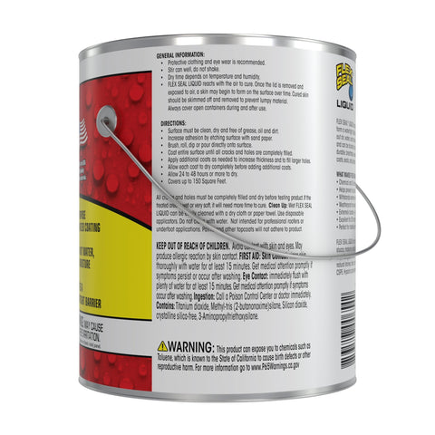 Flex Seal Liquid being brushed to form a flexible seal.